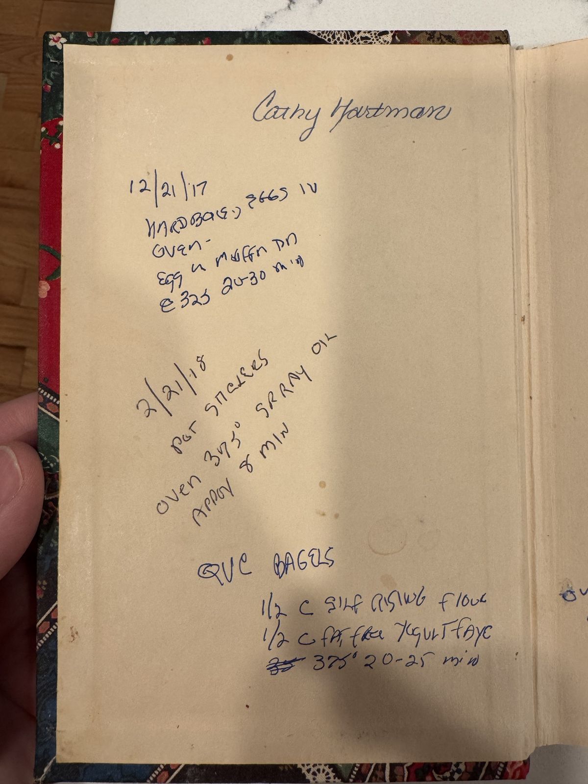 Grammy's handwritten page for Pot Stickers